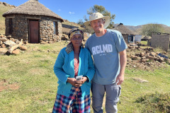 Jake with one of the villagers.