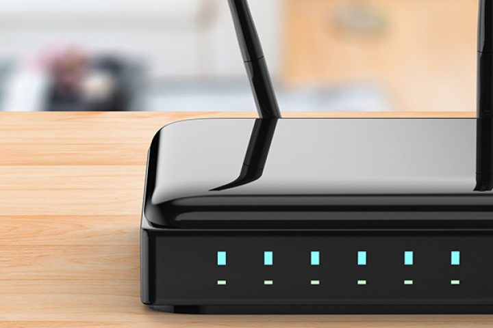 Wireless router in a house