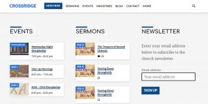Sign Up for the CrossRidge Church Newsletter