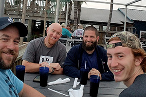 Group getting dinner