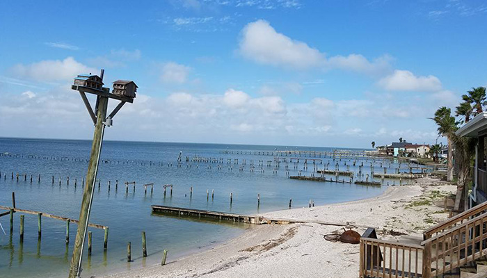 Piers supports are the only thing still standing